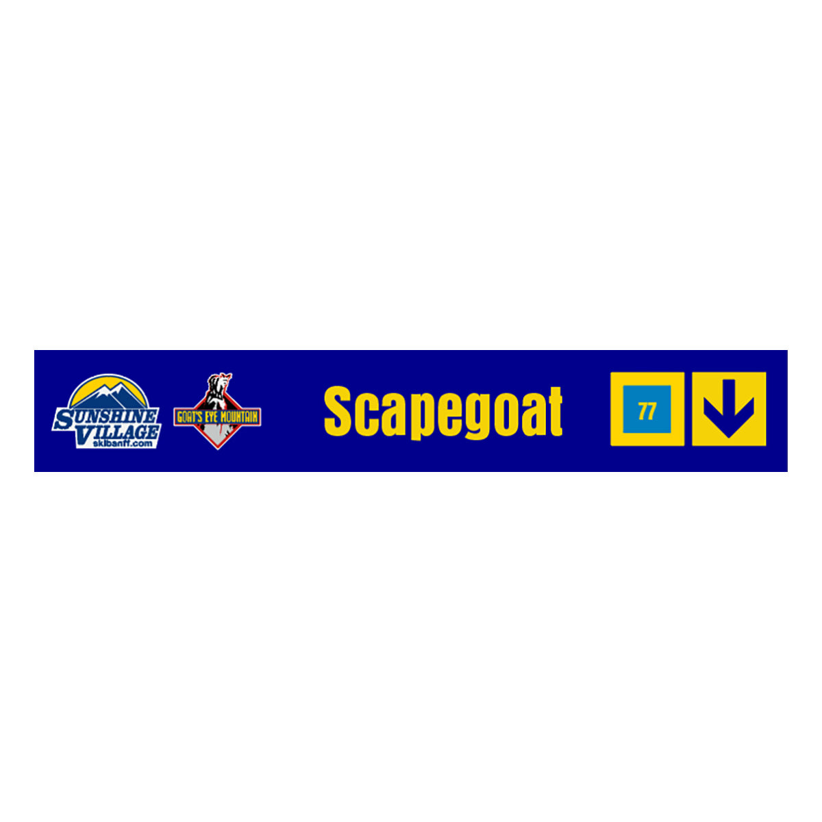 24" Trail Sign - Scapegoat