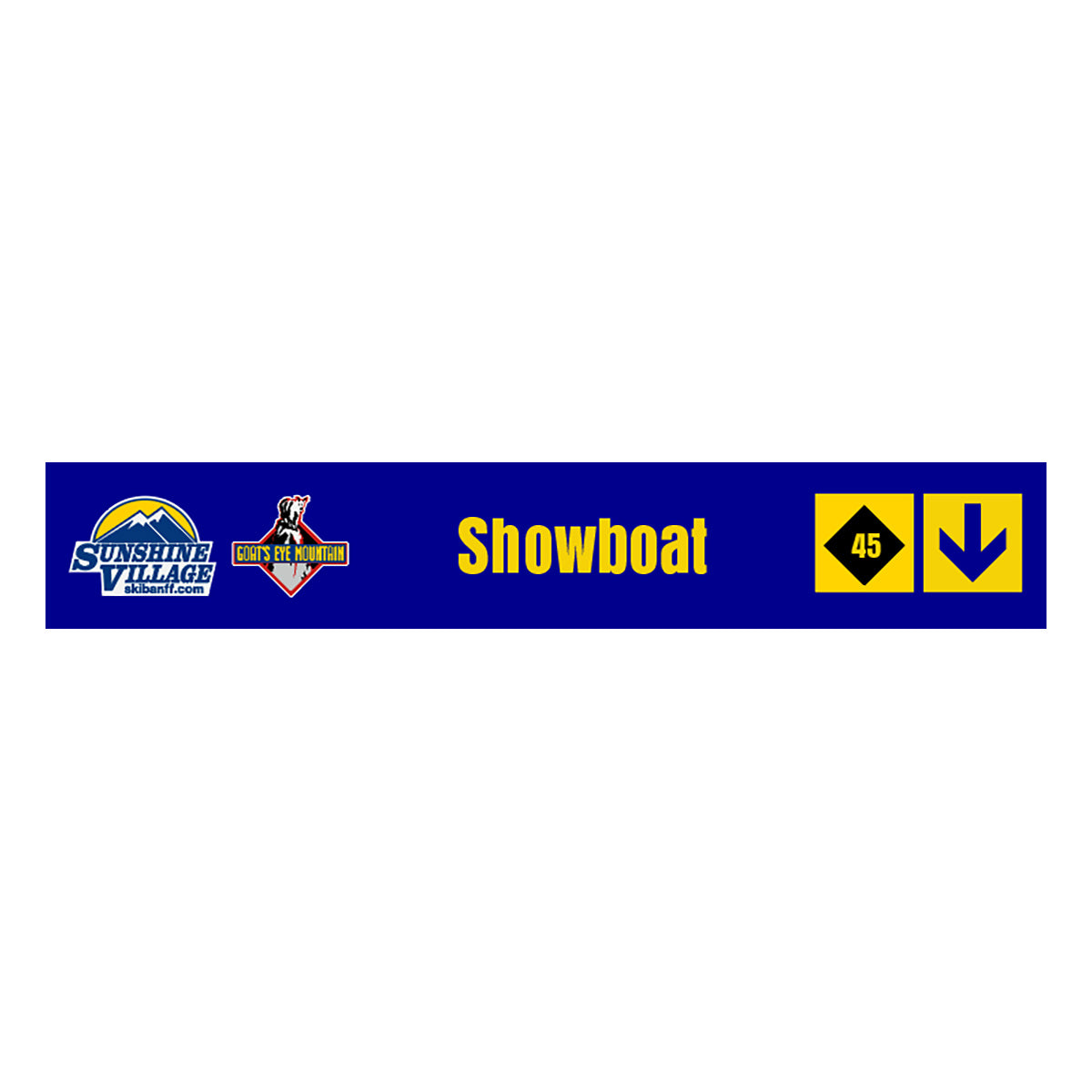 24" Trail Sign - Showboat - Shop Banff Sunshine