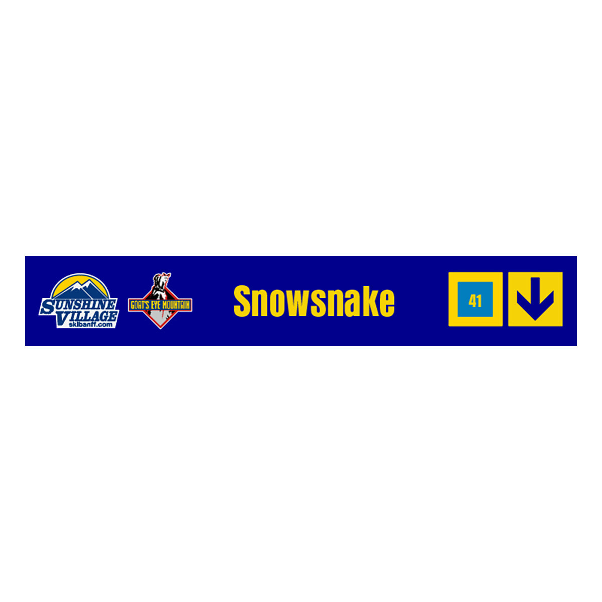 24" Trail Sign - Snowsnake