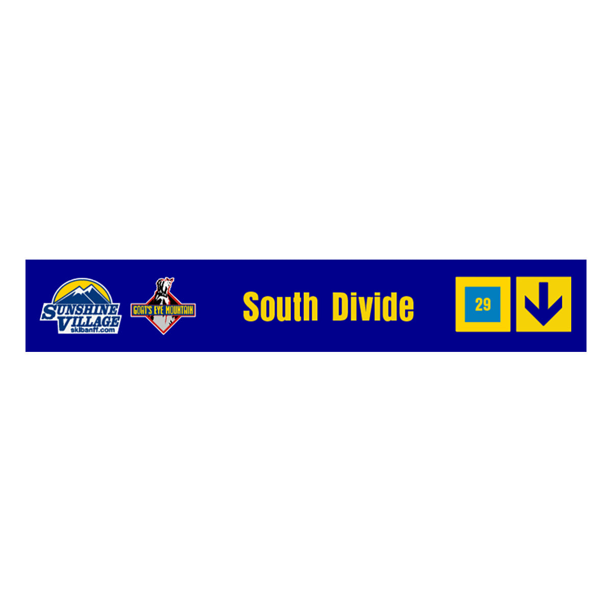 24" Trail Sign - South Divide