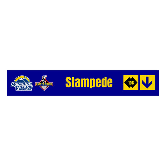 24" Trail Sign - Stampede - Shop Banff Sunshine