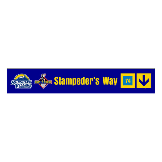 24" Trail Sign - Stampeder's Way - Shop Banff Sunshine