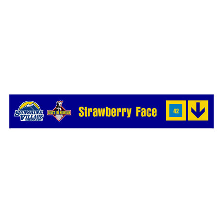 24" Trail Sign - Strawberry Face