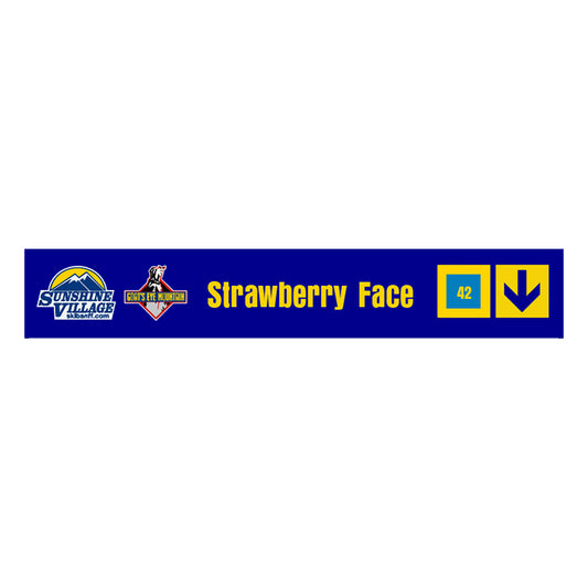 24" Trail Sign - Strawberry Face