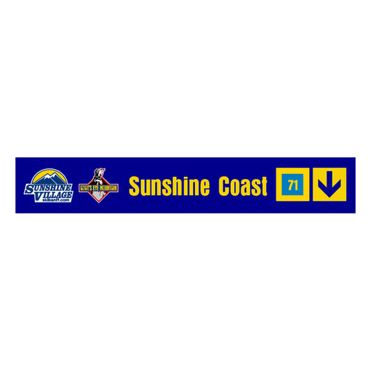 24" Trail Sign - Sunshine Coast - Shop Banff Sunshine