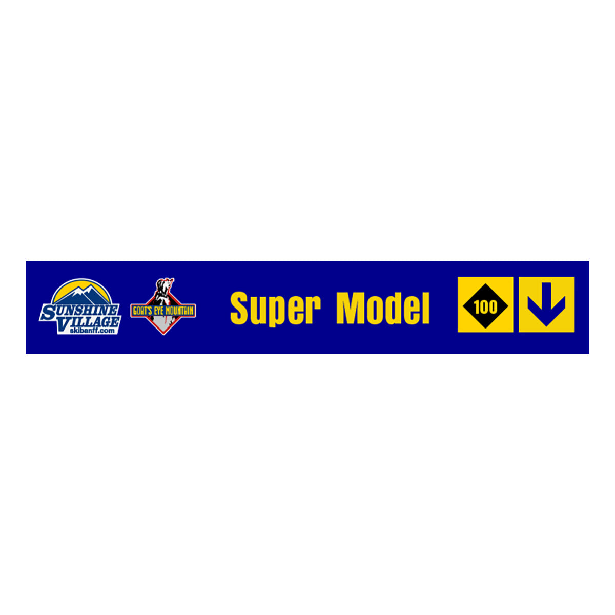 24" Trail Sign - Super Model - Shop Banff Sunshine