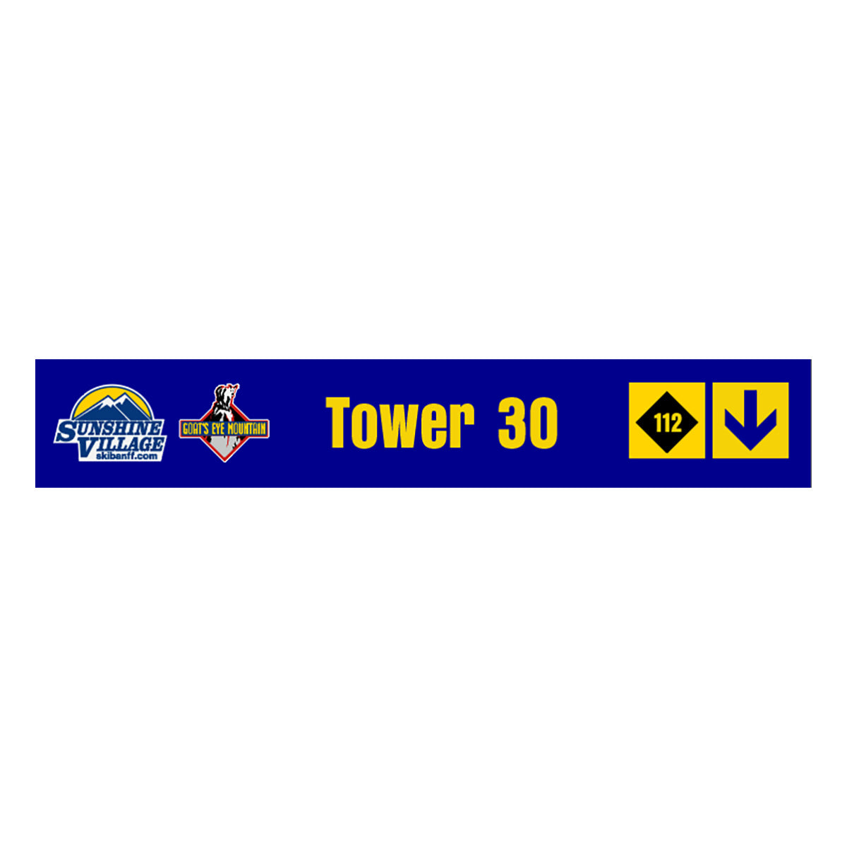 24" Trail Sign - Tower 30