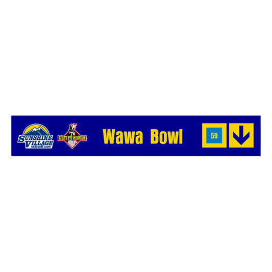 24" Trail Sign - Wawa Bowl