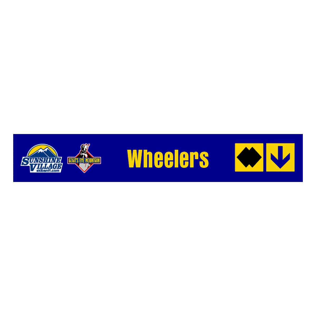 24" Trail Sign - Wheelers