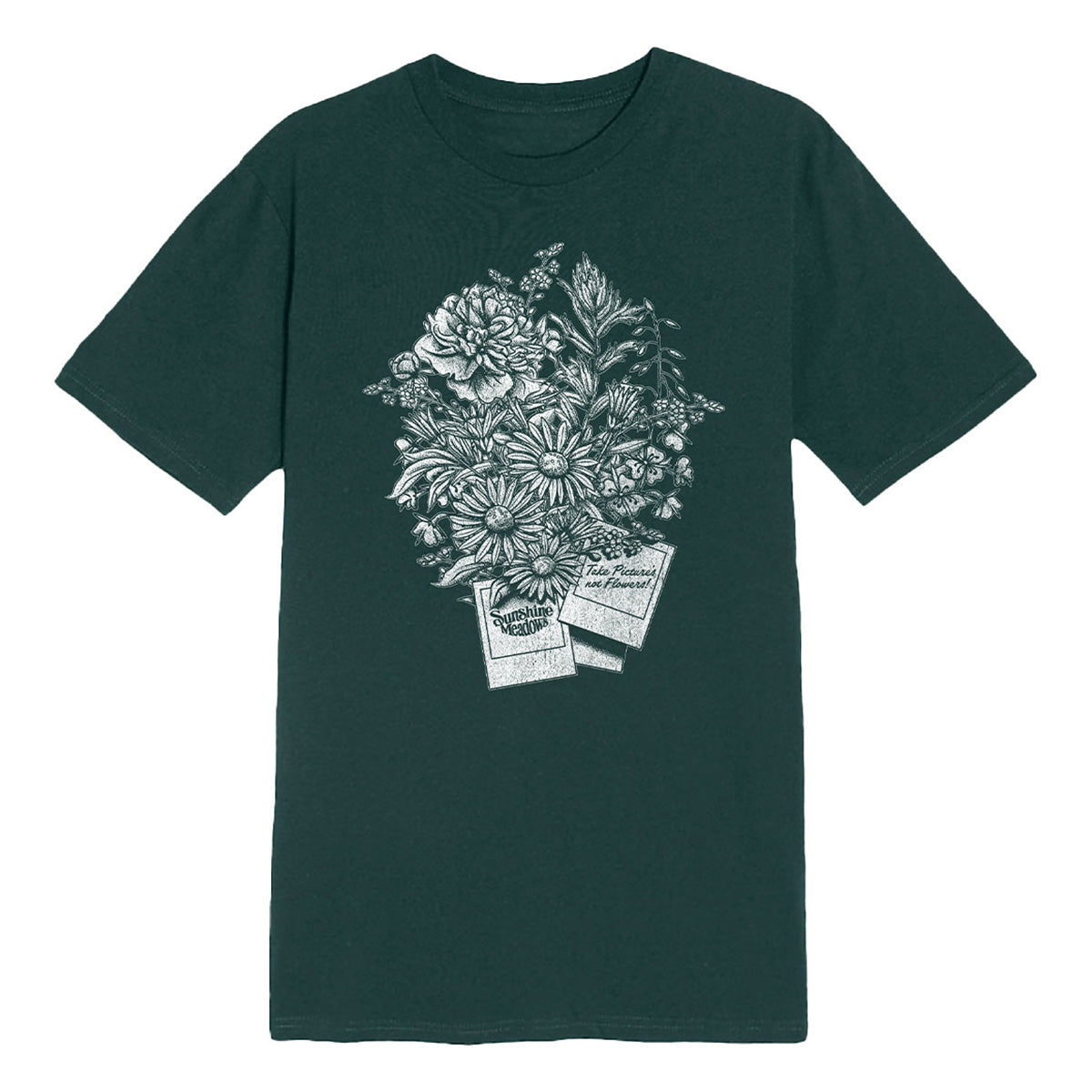 Take Pics Not Flowers Tee Sport Green