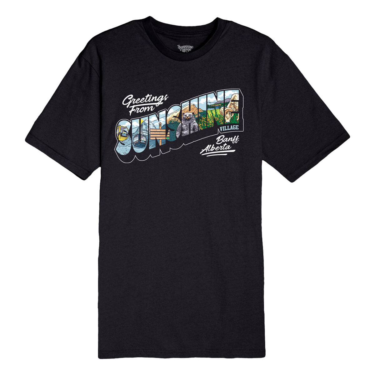 Greetings From Sunshine Tee Black