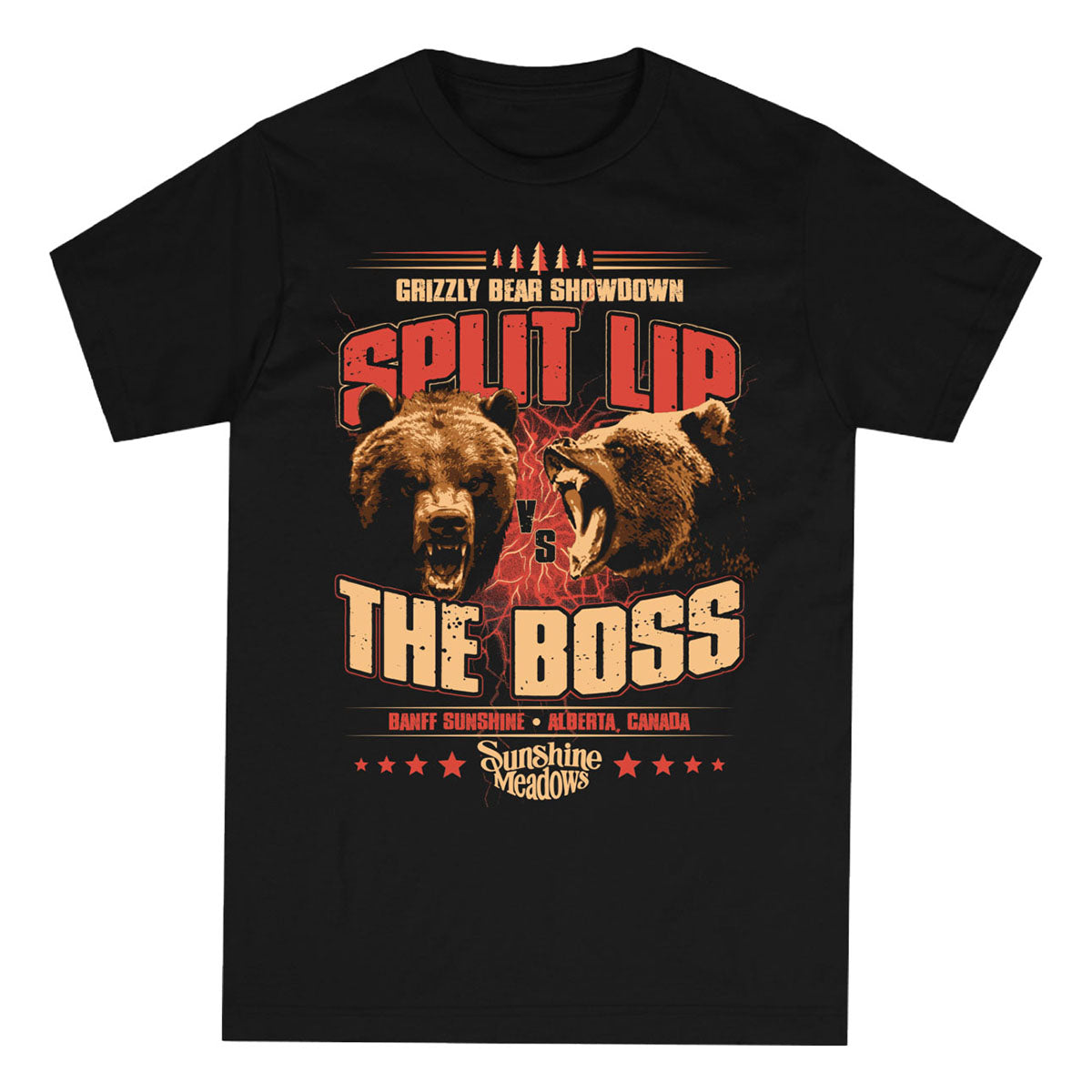 Split Lip Vs The Boss Tee Black