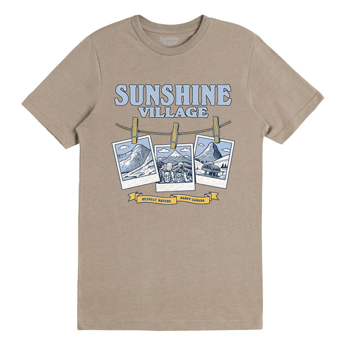 Sunshine Village Polaroids Tee Brown
