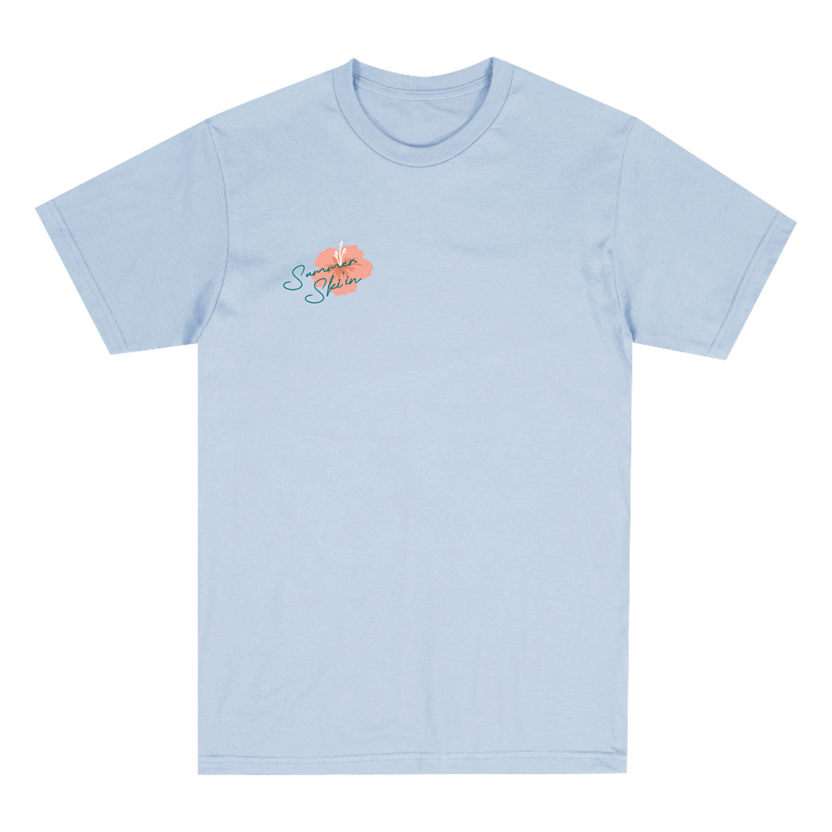 Summer Ski'in Tee Light Blue