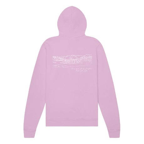 Views From Rock Isle Full-Zip Hoodie Lilac