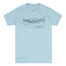 Views From Rock Isle Lake Tee Light Blue