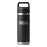 Yeti Rambler Bottle w/ Chug Cap Black 18oz