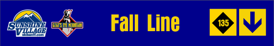 24" TRAIL SIGN FALL LINE